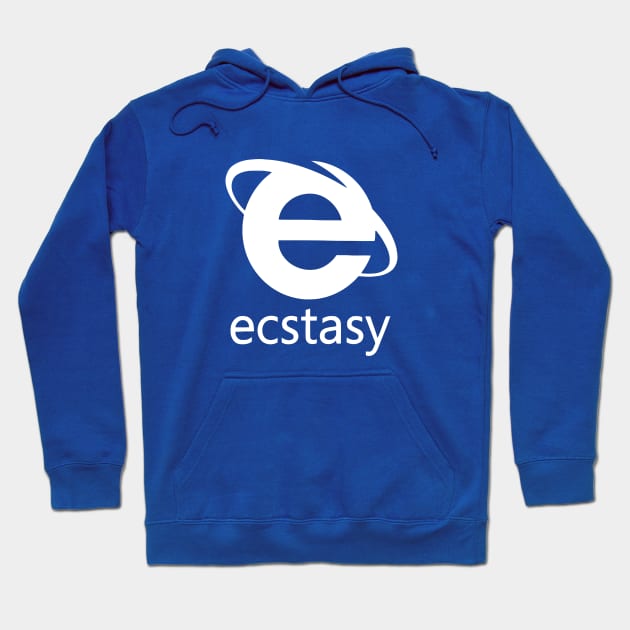 ecstasy tumblr white Hoodie by Olympussure